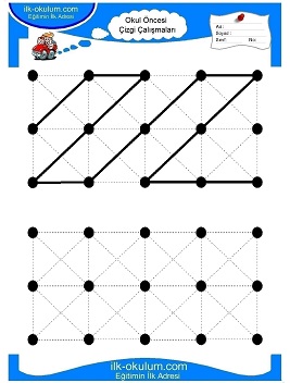 Çocuklar İçin Çizgi Çalışma Sayfaları 